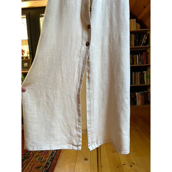 Linen Dress Button Down Linen - Picture 6 of 7